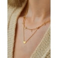 thumbnail image 3 of U7 Mother's Day Gifts for Women 14K Gold Plated Letter Pendant with Sparkle Cubic Zirconia Tiny Heart Letter Initial F Necklace Choker, 3 of 8