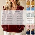thumbnail image 2 of ClodeEU Women V Neck Ruffle Trim Long Sleeve Velvet Blouse,Casual Elegant Loose Dressy Shirt Army Green,Women's Plus L, 2 of 5