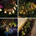 thumbnail image 4 of Decoración exterior mejorada con luces solares para jardín, garantía de impermeabilidad que garantiza confiabilidad en cualquier clima, fácil instalación con cables flexibles, lindo diseño de hongo, 4 of 6