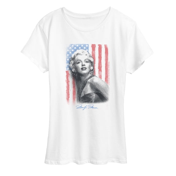 Marilyn Monroe - Marilyn Soft Flag - Women's Short Sleeve Graphic T-shirt