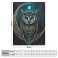 thumbnail image 4 of Orinice Owl Bedding Soft Flannel Throw Blanket - Plush Blanket Warming Decor Gift, Four Seasons Living Room Outdoor Fuzzy Blanket Travel Camping Blanket 50x60in, 4 of 6