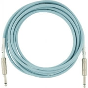 Fender Original Series 10 Ft Daphne Blue Instrument Cable for Guitar, Bass, More