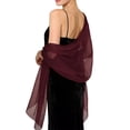 thumbnail image 3 of UDAUDU Shawls and Wraps for Evening Dresses Sheer Chiffon Women Elegant Comfort Soft Silky Wraps Wedding Bridal Scarf, 3 of 4