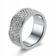 thumbnail image 4 of Stainless Steel UShape Ring for Men and Women Diamond Ring Individually Packed Customizable UnisexWear Fashion, 4 of 4