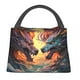 thumbnail image 1 of Fotbe Colorful Wave Dragon Head Bolsa Térmica Portátil con Estampado, Bolsa de Entrega de Alimentos Aislada, Bolsa Reutilizable de Gran Capacidad para Comidas y Supermercado, 1 of 6