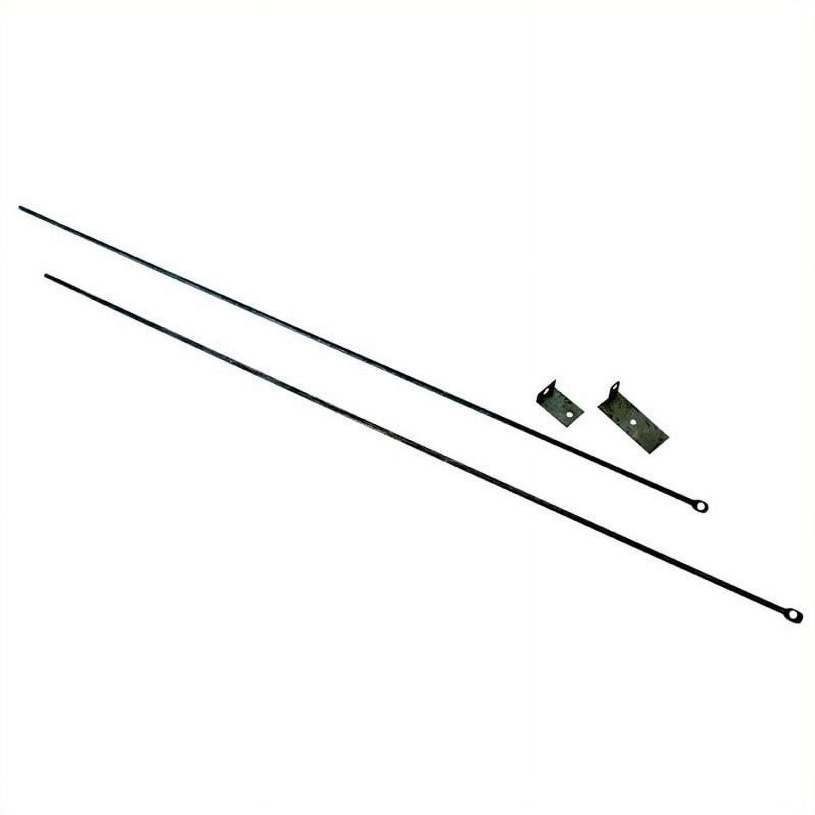 Uniflame Adjustable Fireplace Curtain Rod Kit