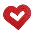 thumbnail image 1 of Día de San Valentín Diy Puzzle Heart Forma Ornament rojo para regalos de aniversario decoración de 10x11cm decoración romántica multipropósito, 1 of 9