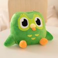 thumbnail image 2 of Kawaii Duolingo búho verde juguete de peluche Plushie de Duo el búho dibujos animados Anime búho muñeca suave Animal relleno niños regalo de cumpleaños, 2 of 5
