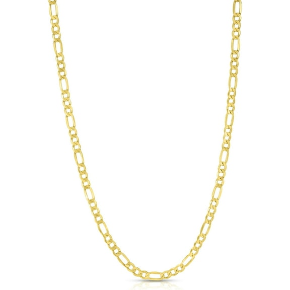 Floreo 14k Yellow Gold 3.5mm Lite Figaro Chain Necklace
