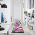 thumbnail image 4 of Yayeee Runner Rug for Bedroom 2'x6' Machine Washable Hallway Non Slip Mat, Colorful Wavy Pattern, 4 of 8