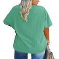 thumbnail image 2 of LEEYNEER Women Plus Size T Shirts Oversized Half Sleeve Tunic Top, 2 of 3