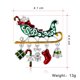 thumbnail image 3 of Broche de cascabeles de trineo de Navidad JAMW Esmalte con diamantes de imitación Sencillez, 3 of 4