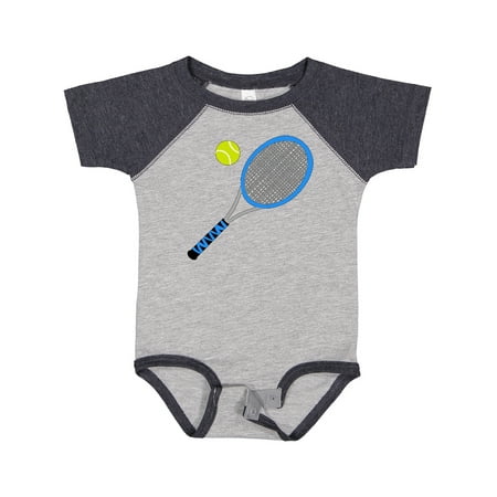 

Inktastic Blue Tennis Racket and Ball Gift Baby Boy or Baby Girl Bodysuit