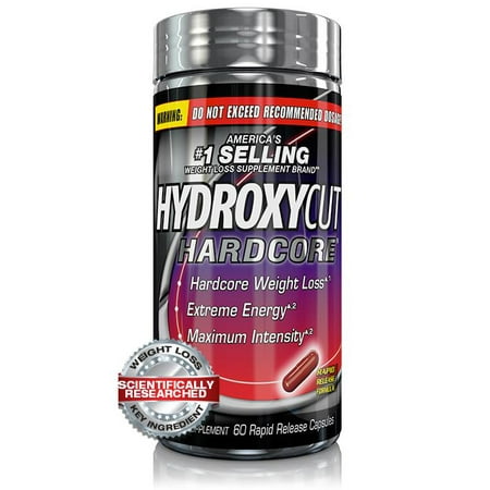 Hydroxycut Hardcore Extreme Weight Loss & Energy Supplement, 60 (Best Weight Loss Pills No Caffeine)