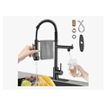 thumbnail image 2 of Grifo Mezcladora Fregadero Cocina Llave Monomando Negro, 2 of 5