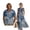 Blue Tie Dye Tree Leaf, variant on FOR U DESIGNS Maple Leaf Koi Print Matchable Couple Outfits Button Down Shirt or Sleeveless Sundress with Pockets Fashion Matching Clothes for Beach Parties