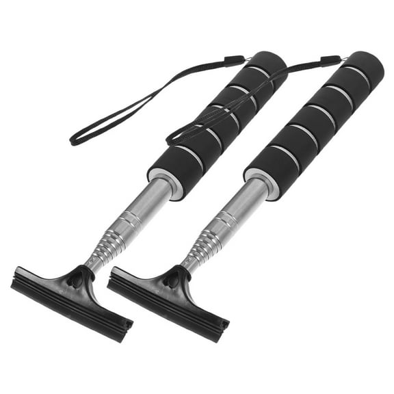 2pcs Retractable Car Window Squeegee and Telescopic Side Mirror Squeegee for Easy Cleaning and Streak-Free Car Mirrors