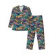 thumbnail image 1 of Fotbe Colorful Carp Streamer Pijama de Hombre con Estampado de Manga Larga, Conjunto de 2 Piezas, Ropa de Dormir Suave y Cómoda con Bolsillos-Small, 1 of 7