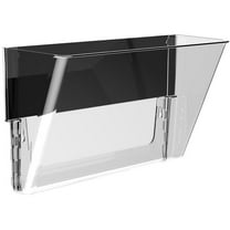 Storex 2021325 Magnetic Wall Pocket, Clear - Letter Size