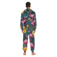 thumbnail image 4 of FORMRS Onesies Pajama for Adults Unisex Hoodie Winter Jumpsuit One Piece Sleepwear, Sizes S-2XL, Yellow Floral Flamingo, 4 of 7