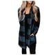 thumbnail image 2 of Pntutb New Long Sleeve Plaid Print Button Open Front Long Cardigan Ropa de abrigo Liquidación Pntutb Pntutb-1685, 2 of 4