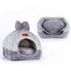thumbnail image 3 of Suministros para Mascotas Nido Cómodo, Suave y cálido Nido para Mascotas para hámster y Cobaya Nido para Gatos y Perros, Nido cálido Plegable, Gris, L oso de fresa Electrónica, 3 of 5