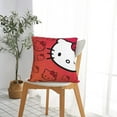 thumbnail image 4 of Hello Kitty Pillow Cover, Square Throw Pillow Cases For Couch Sofa Bed Living Room,Home Decorative, 12"X12", 4 of 9