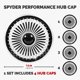 thumbnail image 4 of 4 Pcs 16in Wheel Hub Cap Silver Color Wheel Rim Fully Wrap Cover Trim Replacement for Ford Escape, 4 of 5