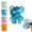 Blue, variant on Glitter Bear Squishies,Cute Soft Sugar Bear Dough,Relaxing Stress Relief Balls Sensory Squeezes Gifts for Office Desk Party Birthday Favors, Easter Basket Stuffer