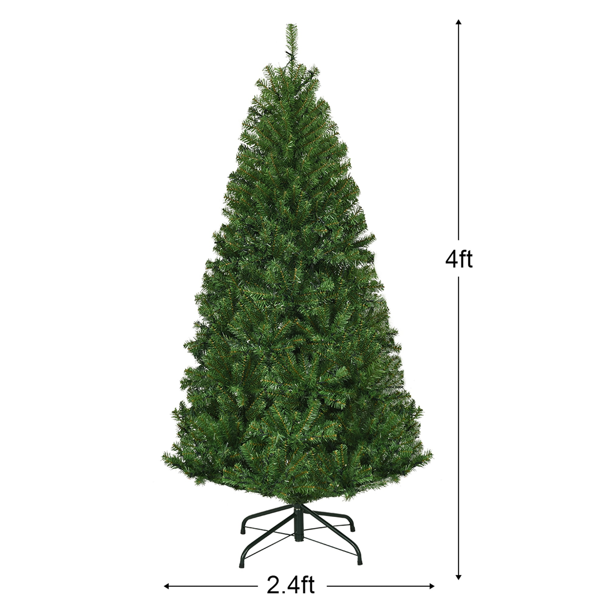 Costway 6Ft Pre-Lit Artificial Christmas Tree Hinged 350 LED