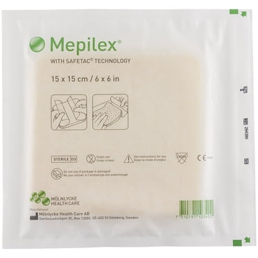 Molnlycke 294499 Mepilex Foam Dressing 8 in. x 8 in. (Each) - Walmart.com