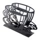 thumbnail image 2 of Servilletero negro, servilletero de metal, estante para guardar papel de mesa, diseño de tazas de café, para comedor, sala de estar, bar, decoración de cocina, 2 of 4