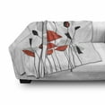 thumbnail image 3 of Floral Soft Flannel Fleece Throw Blanket, Vintage Image of Abstract Poppy Flowers with Buds, Cozy Plush for Indoor and Outdoor Use, 70" x 90", Vermilion Black, by Ambesonne, 3 of 6