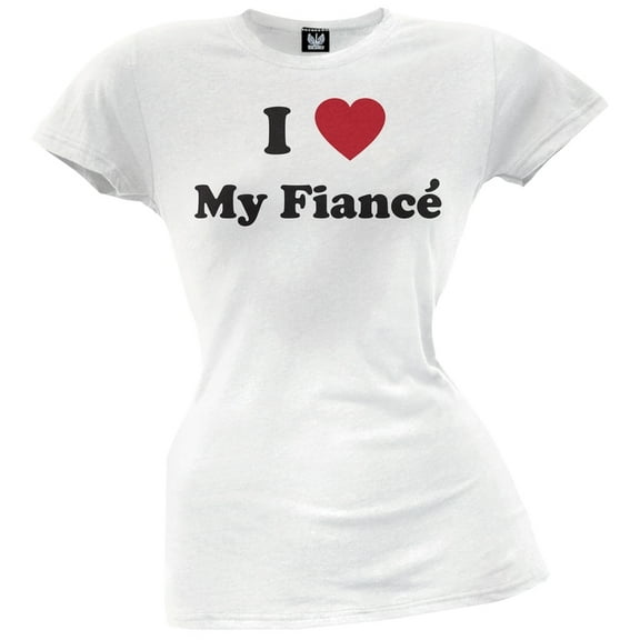 I Heart My Fiance Juniors T-Shirt