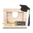 thumbnail image 2 of Cqxid Desktop Item Under $10 2025 Graduation Wooden Photo Frame Photo Frame With Graduation Cap Horizontal Wooden Table Decoration Friend Graduation Graduation Decoration, 2 of 6