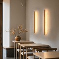 thumbnail image 5 of 1 Pack 23.6inch LED Strip Bamboo Wall Lights, Bamboo Wood Shell, Suitable for Porch, Living Room, Staircase Lighting, 5 of 7