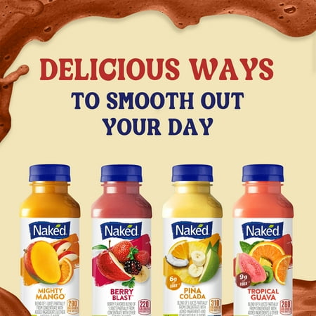 Naked Juice Strawberry Banana Flavored 100% Fruit Smoothie Blend, 15.2 fl oz