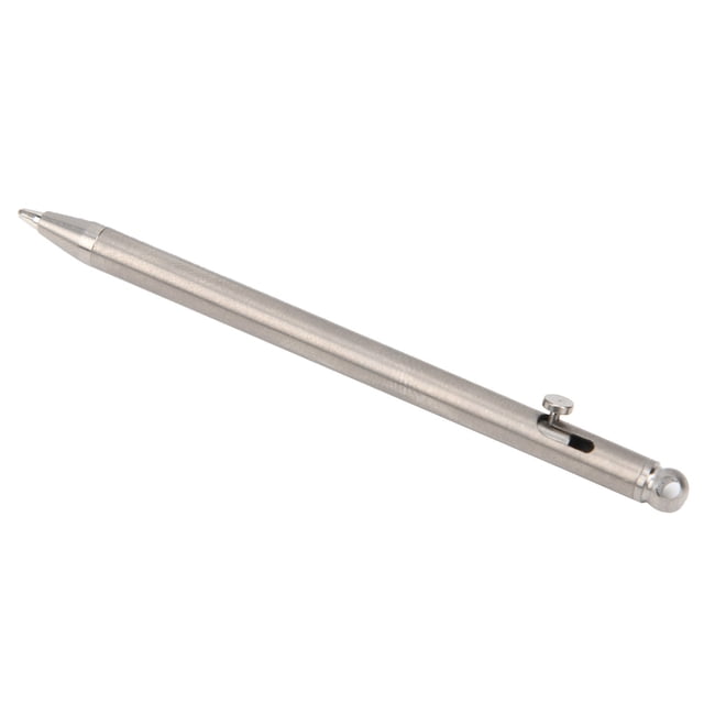 Mini Pen, Black Oily Pen Refill Keychain Pen 84x5mm Pure For Writing Silver