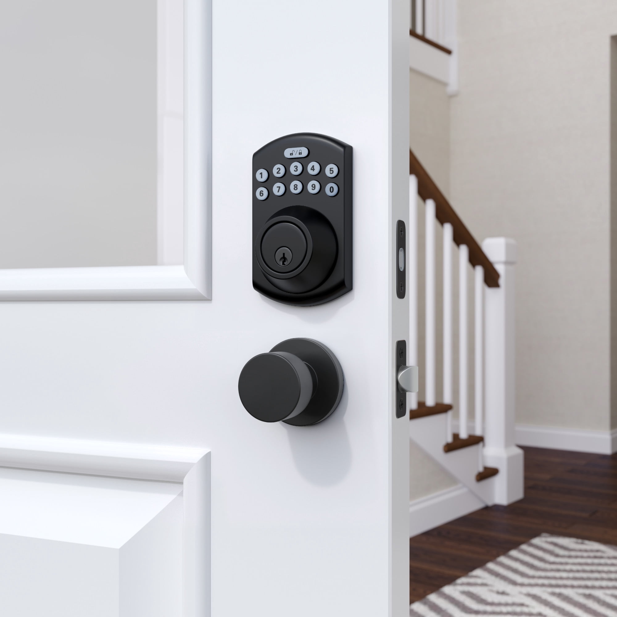 Miseno Mlk4080 Tuscora Shaker Passage Door Knob Set - Black