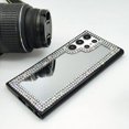 thumbnail image 6 of Compatible with Galaxy S22 Ultra Mirror Case Makeup Cute for Women Girls Bling Glitter Diamond Rhinestone Cover Luxury Fashion Protection Shockproof Case, 6 of 7