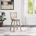 thumbnail image 2 of Trent Home Wood Bar Stool Chair in Beige With Rotating Square Seat & Footrest, 2 of 5