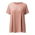 thumbnail image 3 of Sexy Dance Summer Tops For Women Short Sleeve Casual Blouse Ladies Boho T-Shirt Basic Tee Tops Loungewear, 3 of 6