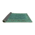 thumbnail image 2 of Ahgly Company Indoor Round Persian Turquoise Blue Traditional Area Rugs, 6' Round, 2 of 4