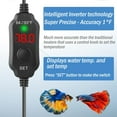 thumbnail image 3 of Evjurcn Aquarium Heater 10W Mini Fish Tank Heater with Digital Display Thermostat Adjustable Temperature 64~93F Set Arbitrarily 5V/2A USB Powered Automatic Power-off for 1 to 5L Tanks(Black), 3 of 7
