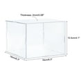 thumbnail image 2 of Uxcell Acrylic Display Case Plastic Box Cube Storage Box Assemble Dustproof Showcase 6.3x6.3x4.1 Inch, 2 of 6