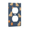 thumbnail image 2 of Yayeee Duplex Wall Plate 1-Gang 4.5"x2.7" Home Receptacle Light Switch Decorative Outlet Cover, Blue Capybaras, 2 of 7