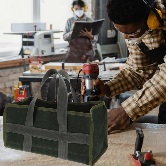 NIAIZEK Multi Purpose Tool Tote Dark Green for DIY Enthusiasts 1Pcs