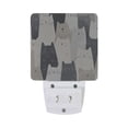 thumbnail image 5 of Yayeee LED Plug in Night Light for The Home with Auto Dusk to Dawn Light Sensors, 2 Pack, White Cute Cats, 5 of 6