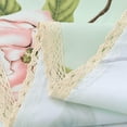 thumbnail image 4 of Decorative Camellia Floral Print Polyester Rectangle Tablecloth Waterproof Fabric Lace Table Cloth, Table Cover for Dining Room and Party (60x84­-Inch, Pale Green), 4 of 6