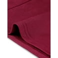 thumbnail image 5 of GRACE & GRANDEUR Robe Salopette en Suède pour Femme Grande Taille, Jupe à Bretelles, Taille Haute, Ligne A, 2X, Rouge Foncé, 5 of 5
